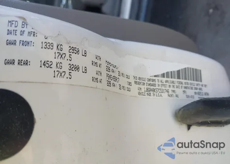 2007 Jeep Grand Cherokee Laredo z USA, uszkodzony, nr VIN 1J8GR48K57C531746